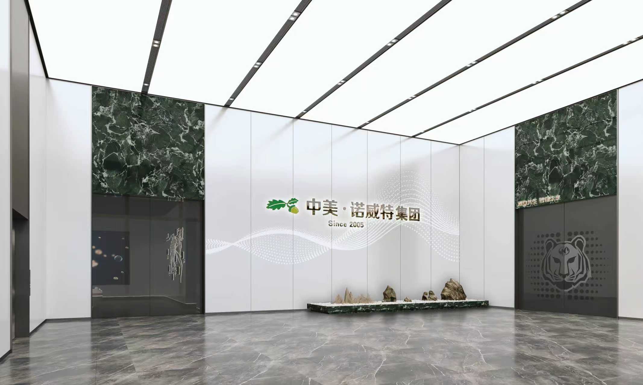 湖北廣興通信科技有限公司武漢分公司辦公室裝修開工!(圖4) 大廳.jpg